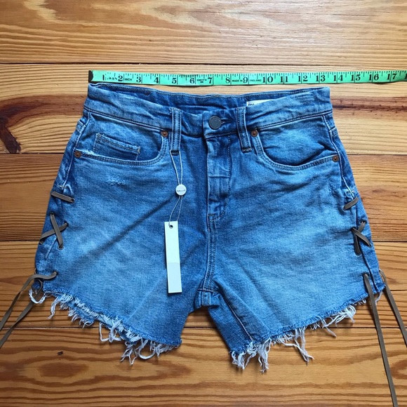 Blank NYC Retro High Waist Denim Shorts, NWT, 25 - Picture 8 of 13